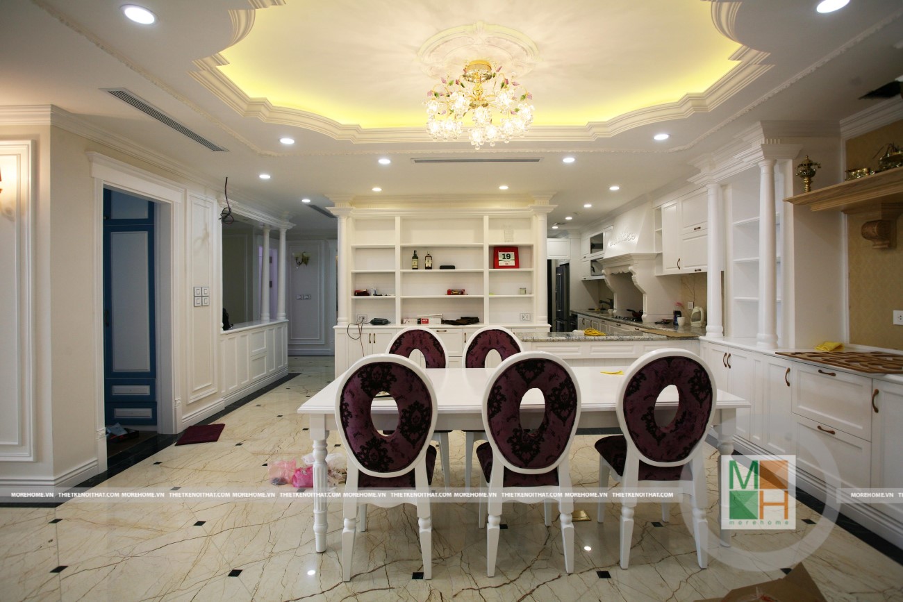 thi công phòng khách