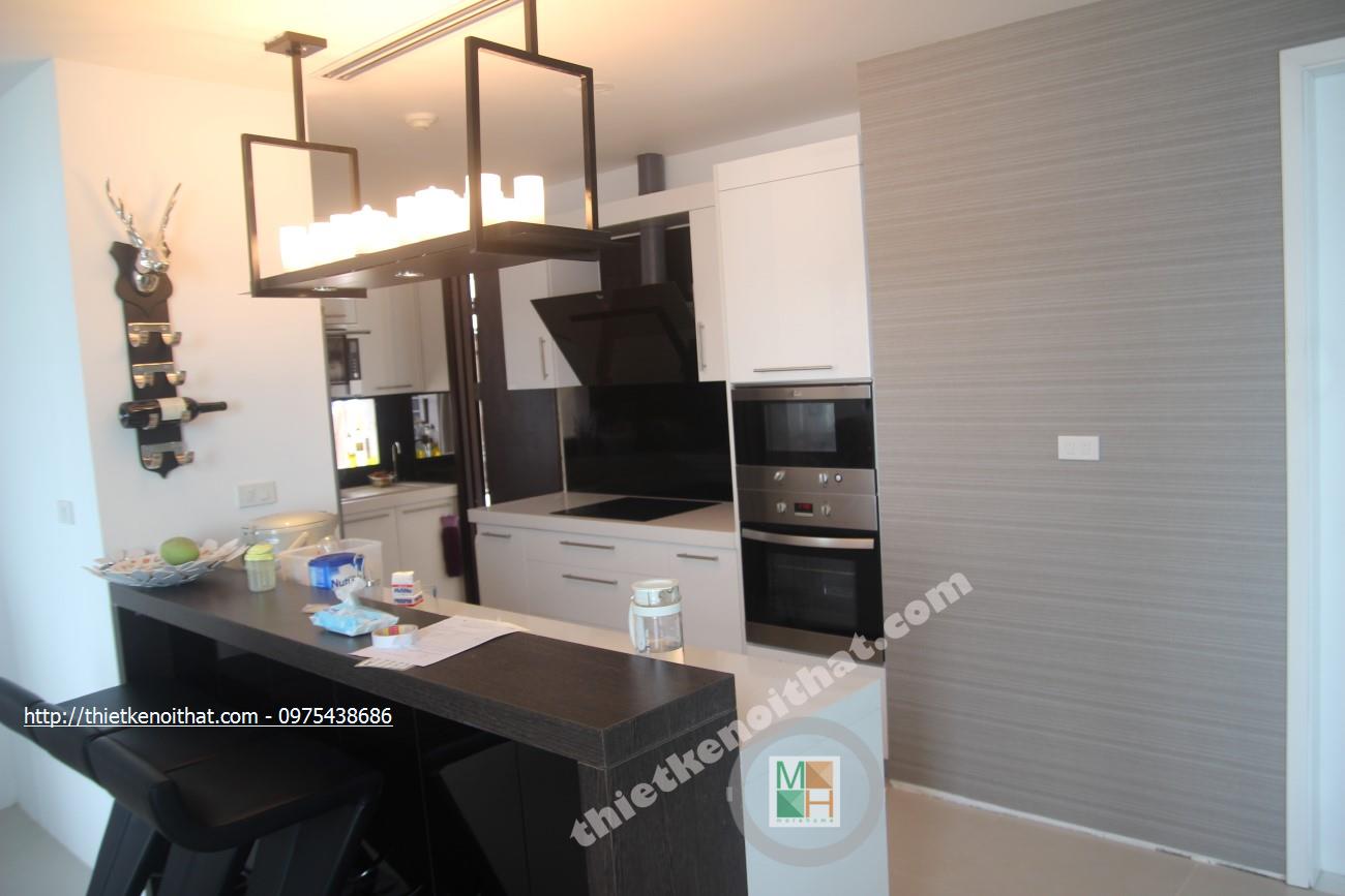 thi công phòng khách chung cư mandarin