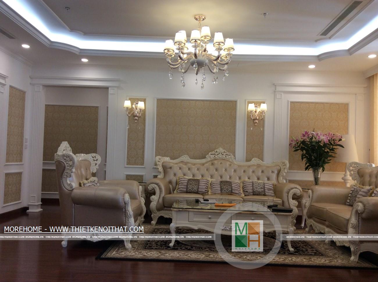 thi công phòng khách