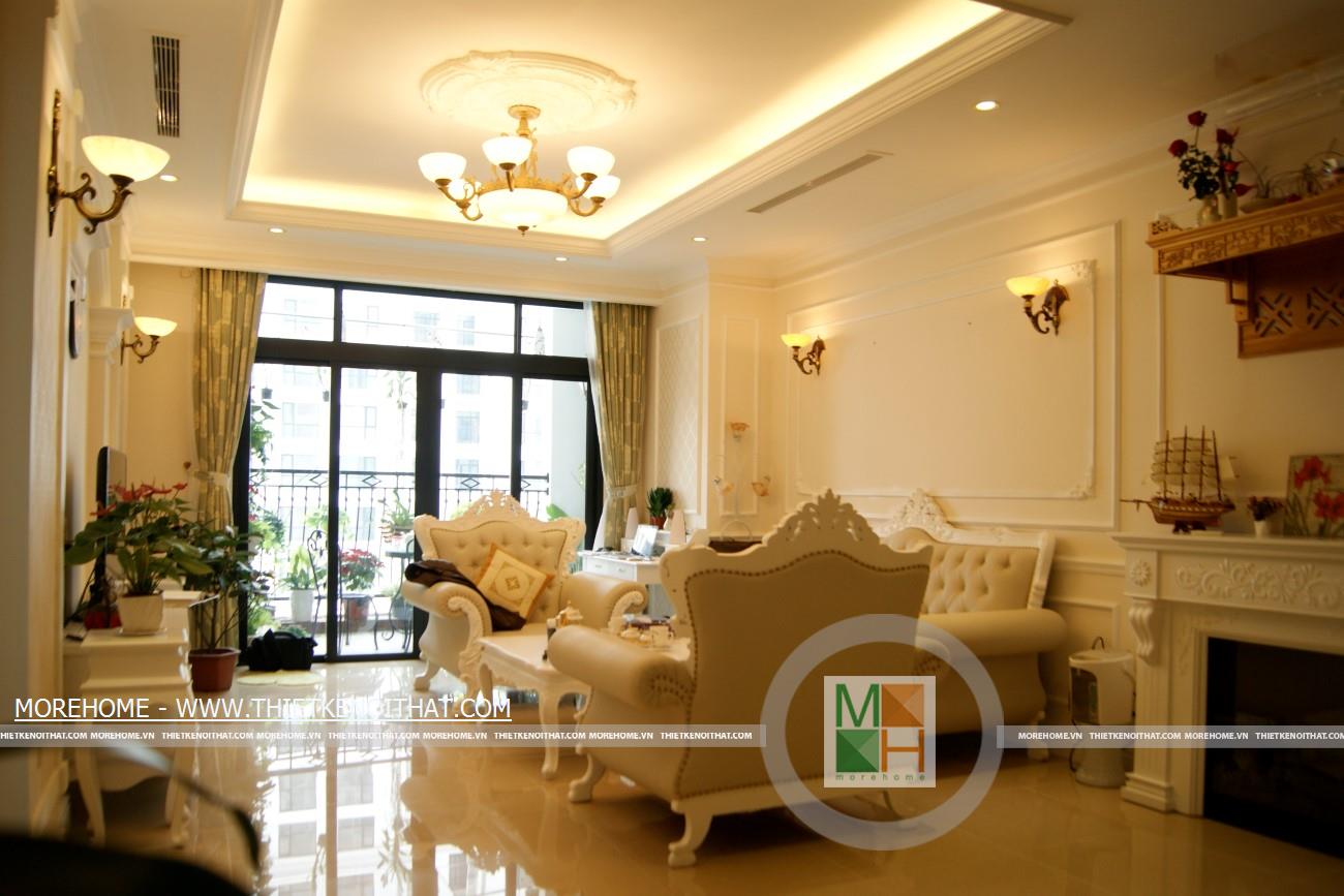 thi công phòng khách