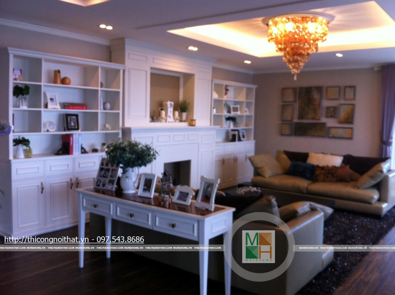 thi công nội thất chung cư cao cấp mr cường