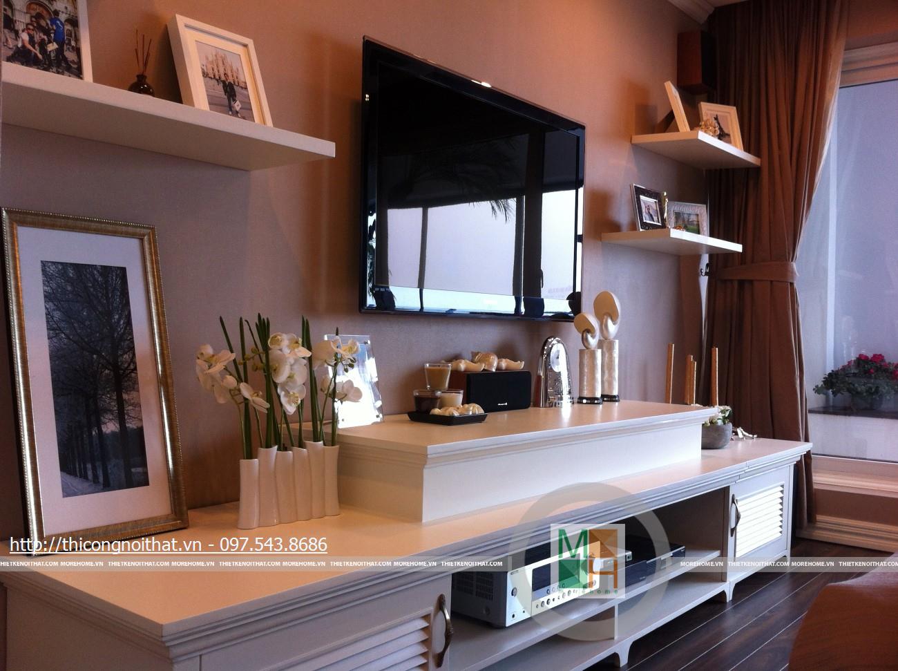 thi công nội thất chung cư cao cấp mr cường