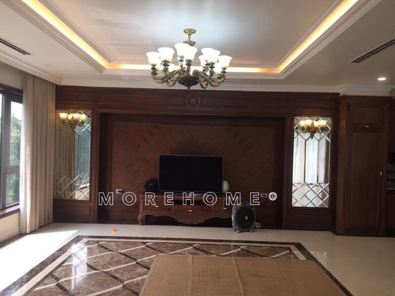 Thi công nội thất phòng khách biệt thự sang trọng