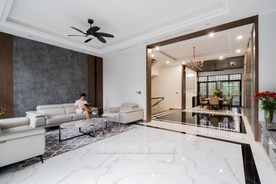 Thi công nội thất phòng khách đẹp, sang trọng