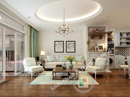 Trang trí nội thất phòng khách đón Tết Trang trí nội thất phòng khách đón Tết 2