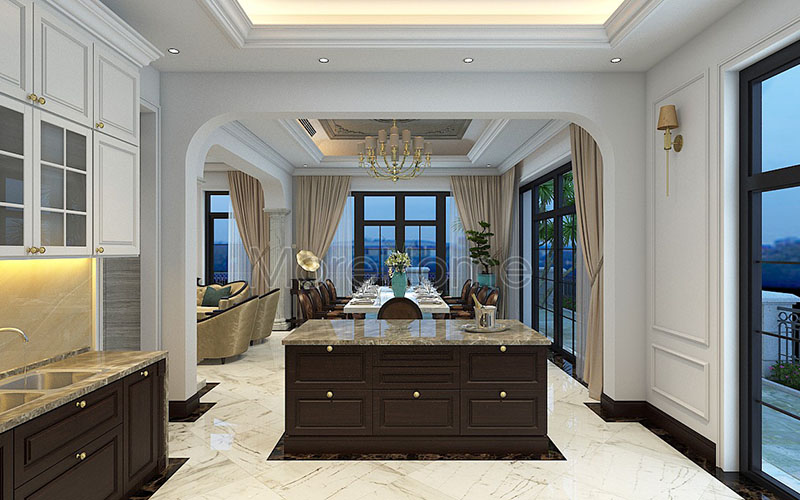 Thi công biệt thự cao cấp bằng nội thất gỗ