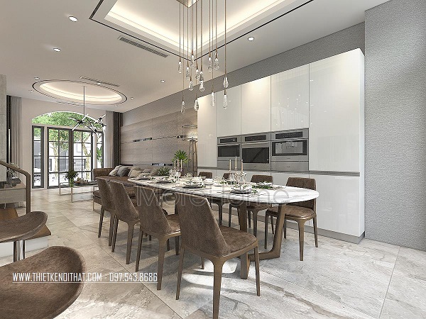 Thiết kế thi công biệt thự đẹp phong cách hiện đại 2
