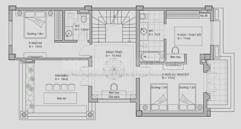 Thiết kế và thi công nội thất tổng thể biệt thự hải phòng